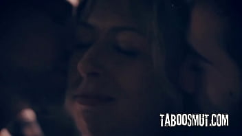 Blonde teen hitchhiker gets double penetrated by two strangers