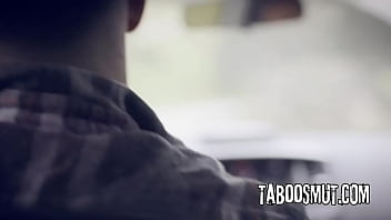 Blonde teen hitchhiker gets double penetrated by two strangers