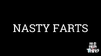 Mistress gives her slave a nasty fart adventure