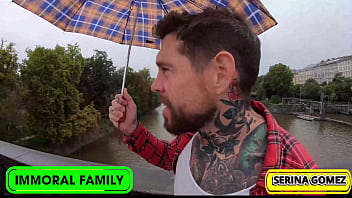 Dean and dan's double pussy pounding of petite serina gomez in prague