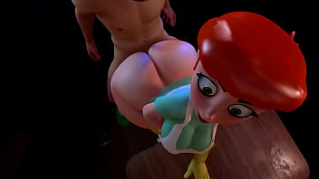 Dexter's milf makes her big ass bounce in class