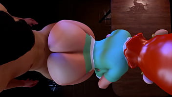 Dexter's milf makes her big ass bounce in class