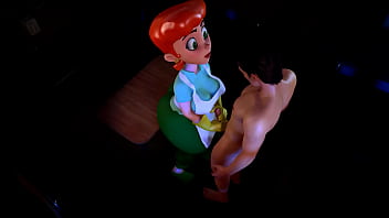 Dexter's milf makes her big ass bounce in class