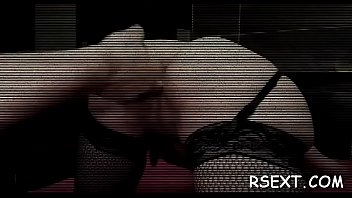 Skinny babe's peach licked hard