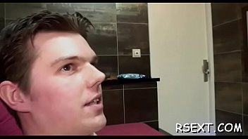 Skinny babe's peach licked hard