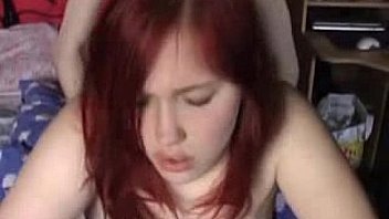 Busty Redhead Girlfriend Gets Her Pussy Fucked And Creampied thumbnail