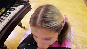 Heart shape facial sticker to reward deep throat blowjob