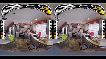 Virtual porn sandy love catches you jerking off and turns cleaning into steamy cock sucking fun