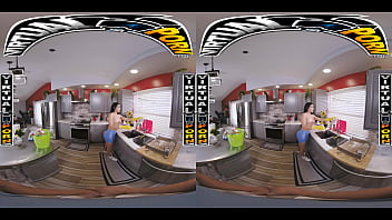 Virtual porn sandy love catches you jerking off and turns cleaning into steamy cock sucking fun