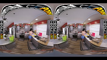 Virtual porn sandy love catches you jerking off and turns cleaning into steamy cock sucking fun