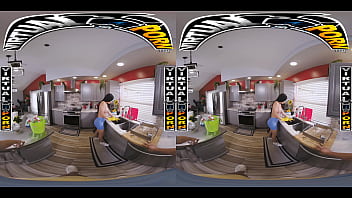 Virtual porn sandy love catches you jerking off and turns cleaning into steamy cock sucking fun