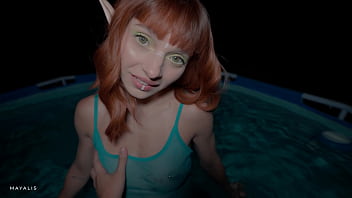 She wanted empty him completely stranger elf in the pool