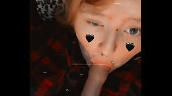 Slutty goth girl licks her sex toy then puts it inside of her