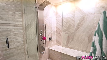 Mypervyfamily tiny teen stepsister negotiates a shared shower nikki nicole