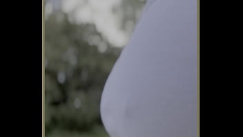 Hot milf with perfect tits public braless dare