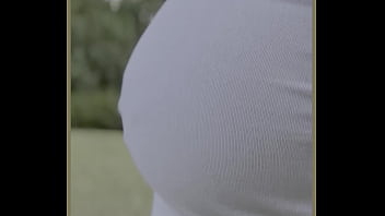 Hot milf with perfect tits public braless dare