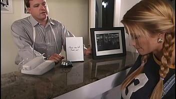 Belladonna in black stockings has anal sex