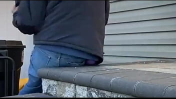 Mayofascial Stretching With Jeans Outside On Steps thumbnail