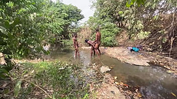 Two baddies banged sweet dark ebony