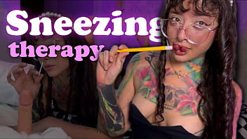 Hot doctor gives you sneezing therapy