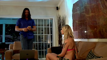 She gets locked in a cell by an old pervert and he demands she strip off her clothes and