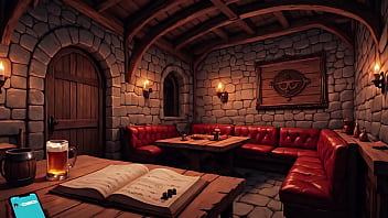 Divine elixir fantasy sorceress summons a dungeon master for an intimate ritual ai animation