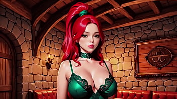 Divine elixir fantasy sorceress summons a dungeon master for an intimate ritual ai animation