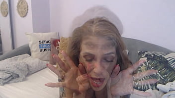 Cock sucking ball caressing ass licking milf