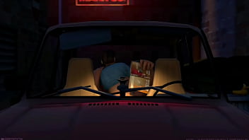 Femscout dándolo todo en el auto