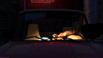 Femscout dándolo todo en el auto