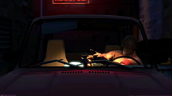 Femscout dándolo todo en el auto