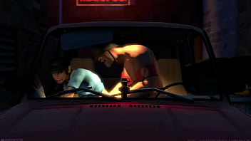 Femscout dándolo todo en el auto