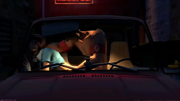 Femscout dándolo todo en el auto