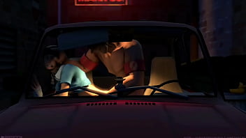 Femscout dándolo todo en el auto