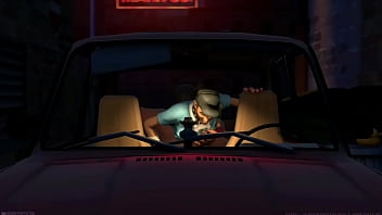 Femscout dándolo todo en el auto