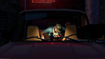 Femscout dándolo todo en el auto