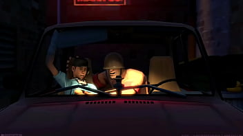 Femscout dándolo todo en el auto