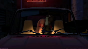 Femscout dándolo todo en el auto