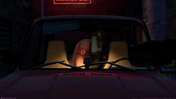 Femscout dándolo todo en el auto