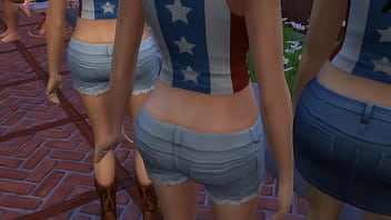 Ajay williams fucks six different women at the pool big tits