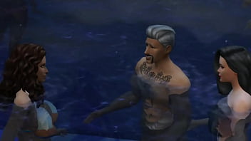 Ajay williams fucks six different women at the pool big tits