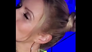 Blonde raver slut takes you to rooftop to suck and fuck you