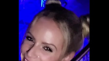 Blonde raver slut takes you to rooftop to suck and fuck you