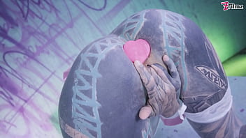 Glasses wearing tattooed girl loves the tattooed dick fucking dp and facial