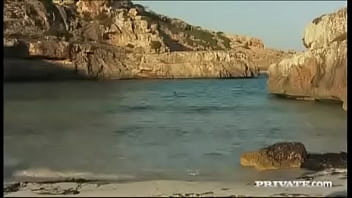 Claudia rossi loves anal outdoors on beach before atm blowjob