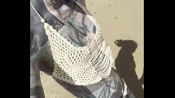 I love to be on the beach and bath my tattoos in the cold sea you too ️️ let’s soak up the sun and show