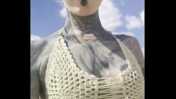 I love to be on the beach and bath my tattoos in the cold sea you too ️️ let’s soak up the sun and show