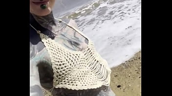 I love to be on the beach and bath my tattoos in the cold sea you too ️️ let’s soak up the sun and show