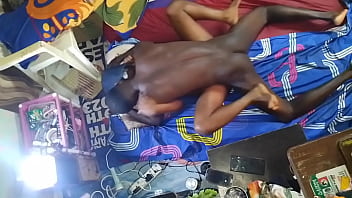 Mature woman riding her young lover like a bull