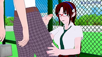 Mari illustrious makinami and ritsuko akagi intense sex neon genesis evangelion hentai